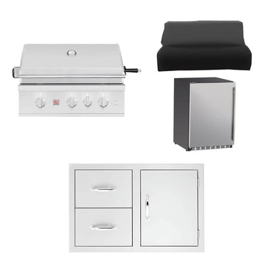 Summerset 32-Inch TRL Pro 4-Piece Outdoor Kitchen Package