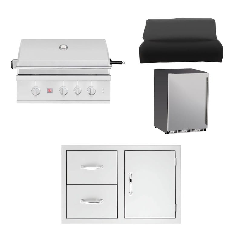 Summerset 32-Inch TRL Pro 4-Piece Outdoor Kitchen Package