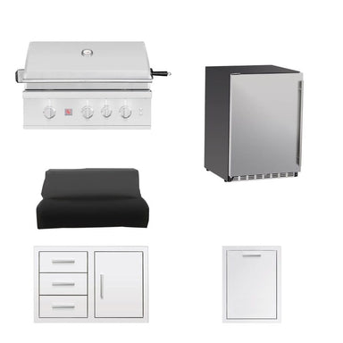 Summerset 32-Inch TRL Pro 5-Piece Outdoor Kitchen Package