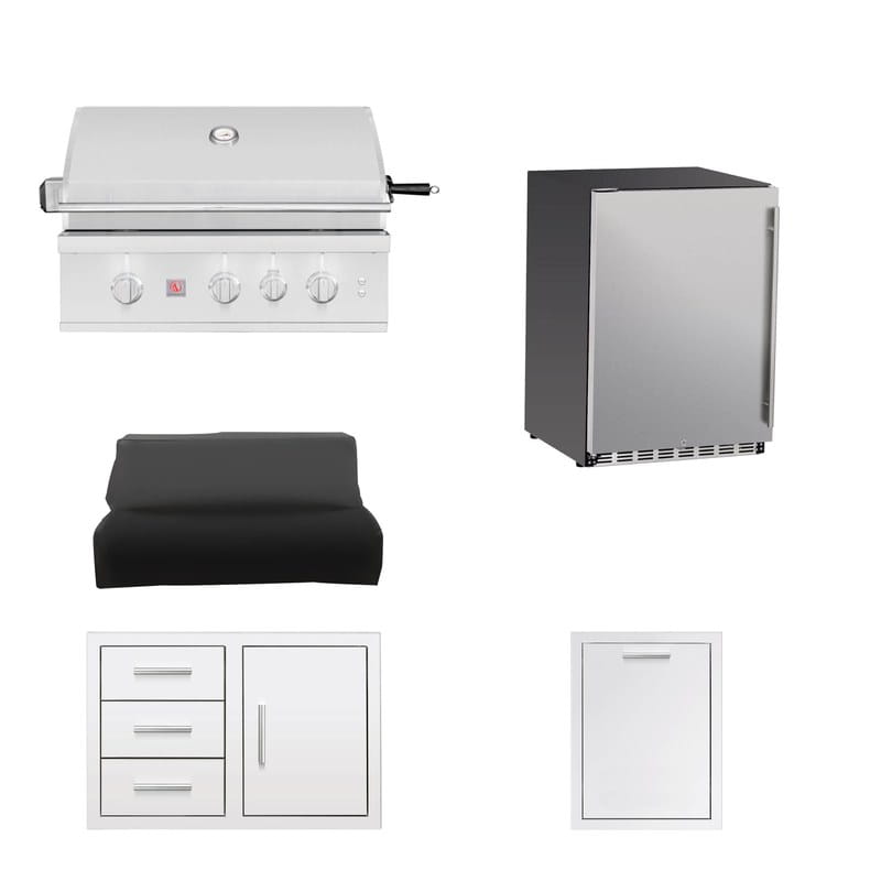 Summerset 32-Inch TRL Pro 5-Piece Outdoor Kitchen Package