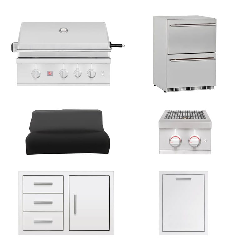 Summerset 32-Inch TRL Pro 6-Piece Outdoor Kitchen Package