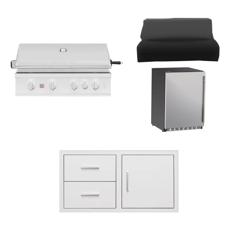 Summerset 40-Inch TRL Pro 4-Piece Outdoor Kitchen Package