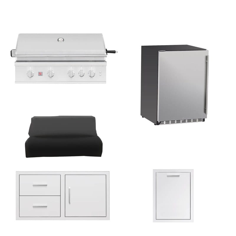 Summerset 40-Inch TRL Pro 5-Piece Outdoor Kitchen Package