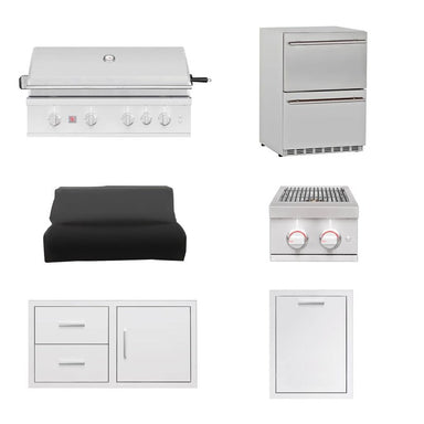 Summerset 40-Inch TRL Pro 6-Piece Outdoor Kitchen Package