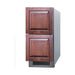 Summit ADRD15 with custom wood panels shown from the opposite angle