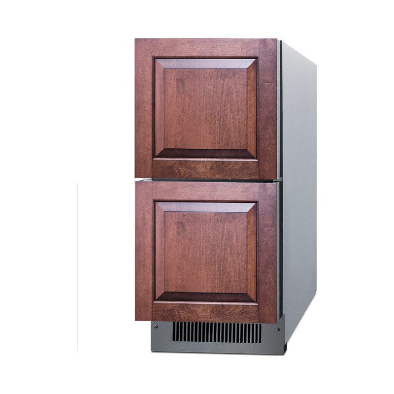 Summit ADRD15 with custom wood panels shown from the opposite angle