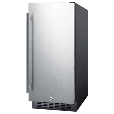 Summit SPR316OS 15-inch outdoor all-refrigerator, angled view