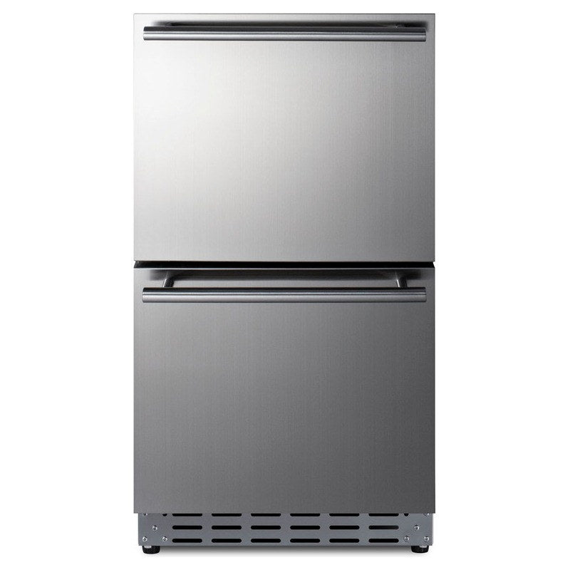 Front view of the Summit ADRD18 18-inch ADA 2-drawer all-refrigerator