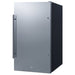 Summit SPR196OSADA 19-inch shallow-depth outdoor ADA all-refrigerator, angled view