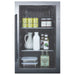 Summit SPR488BOSCSS 19-inch outdoor all-stainless beverage cooler, glass door showing stocked beverages