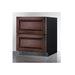 Summit SPR275OS2DPNRADA with custom wood panels shown at an angle