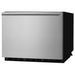 Angled view of the Summit FF1DSS 21.5-inch built-in drawer refrigerator