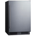 Summit SPR621OS 21-inch outdoor ADA all-refrigerator, angled view from left