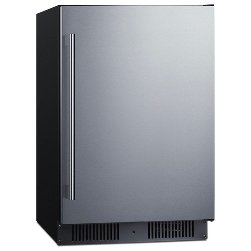 Summit SPR621OS 21-inch outdoor ADA all-refrigerator, angled view from left