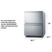 Summit ADFD2D24 24-inch energy star ada stainless 2 drawer all freezer, dimensions diagram