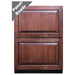 Summit ADRF244PNR 24-inch ADA panel-ready 2-drawer refrigerator-freezer, custom panels with Panel-Ready badge