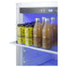 Summit AL55OSCSS 24-inch outdoor ADA all-refrigerator, glass shelf with bottles closeup