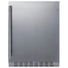 Summit AL55OSCSS 24-inch outdoor ADA all-refrigerator, stainless steel door, front view