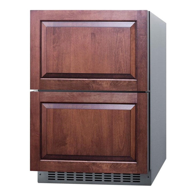 Summit with custom wood panels shown at an angle