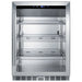 Summit SCR611GLOS 24-inch outdoor commercial glass-door beverage center, glass door, front view