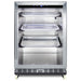 Summit SCR611GLOSRI 24-inch outdoor commercial reach-in glass-door beverage center, glass door on dolly, front view
