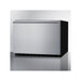 Summit SDR241OS outdoor drawer refrigerator angled to the left