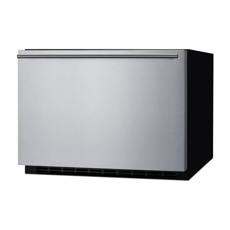 Summit SDR241OS outdoor drawer refrigerator angled to the right