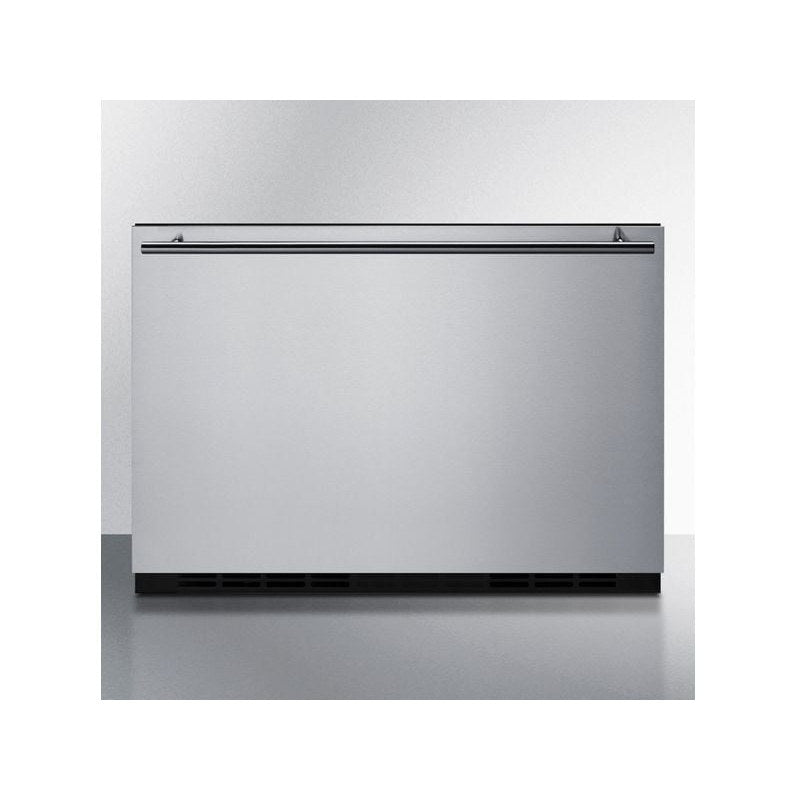 Front view of the Summit SDR241OS 24-inch outdoor drawer refrigerator