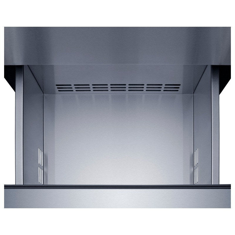 Open bottom drawer of the Summit SP6DS3DOS 3-drawer refrigerator