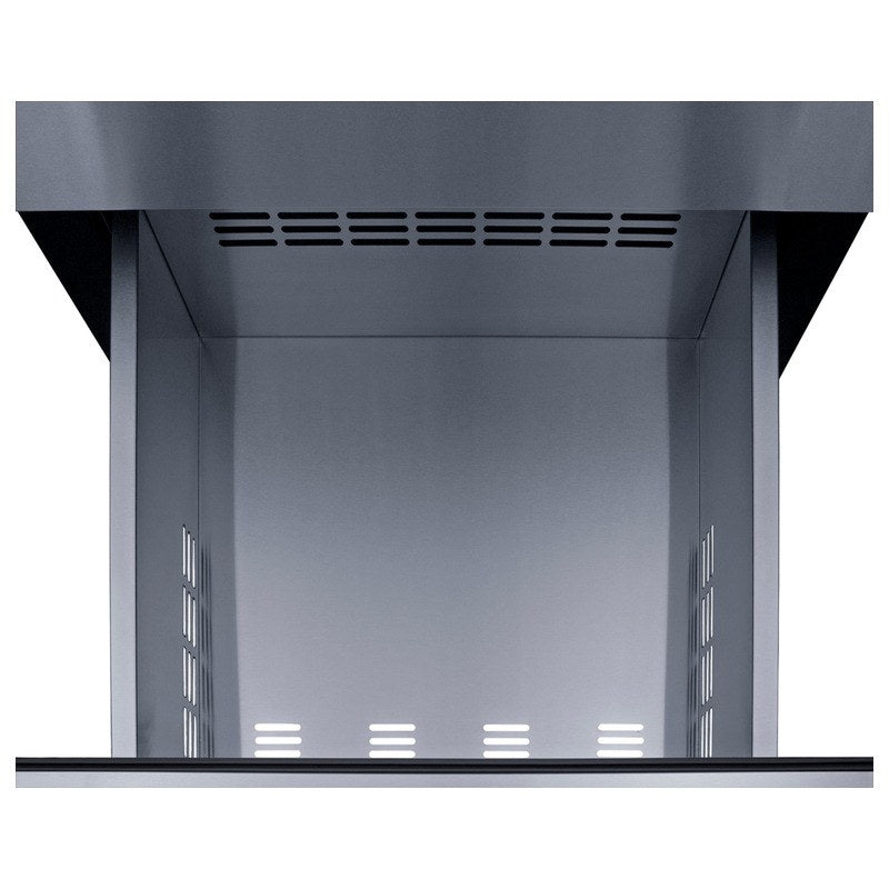 Open middle drawer of the Summit SP6DS3DOS 3-drawer refrigerator