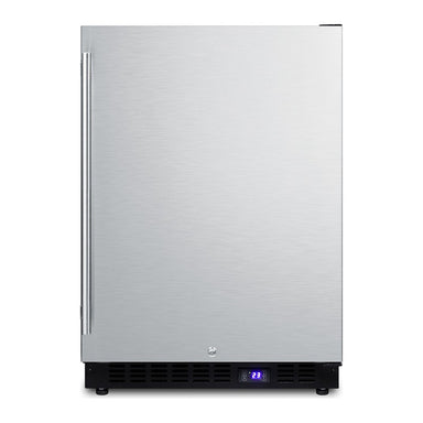 Summit SPFF51OS 24-inch outdoor all freezer, stainless steel door, front view