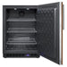 Summit SPFF51OSIF 24-inch outdoor panel ready all freezer, door open showing empty interior