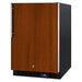 Summit SPFF51OSIF 24-inch outdoor panel ready all freezer, shown with custom panel, angled view