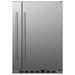 Summit SPR196OS24 24-inch shallow-depth outdoor all-refrigerator with slide-out storage, stainless steel door, front view