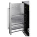 Summit SPR196OS24 24-inch shallow-depth outdoor all-refrigerator with slide-out storage, slide-out storage compartment, empty closeup