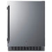 Summit SPR618OSADA 24-inch shallow-depth outdoor ADA all-refrigerator, stainless steel door, front view
