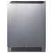 Summit SPR623OSCSS 24-inch all-stainless outdoor all-refrigerator, stainless steel door, front view