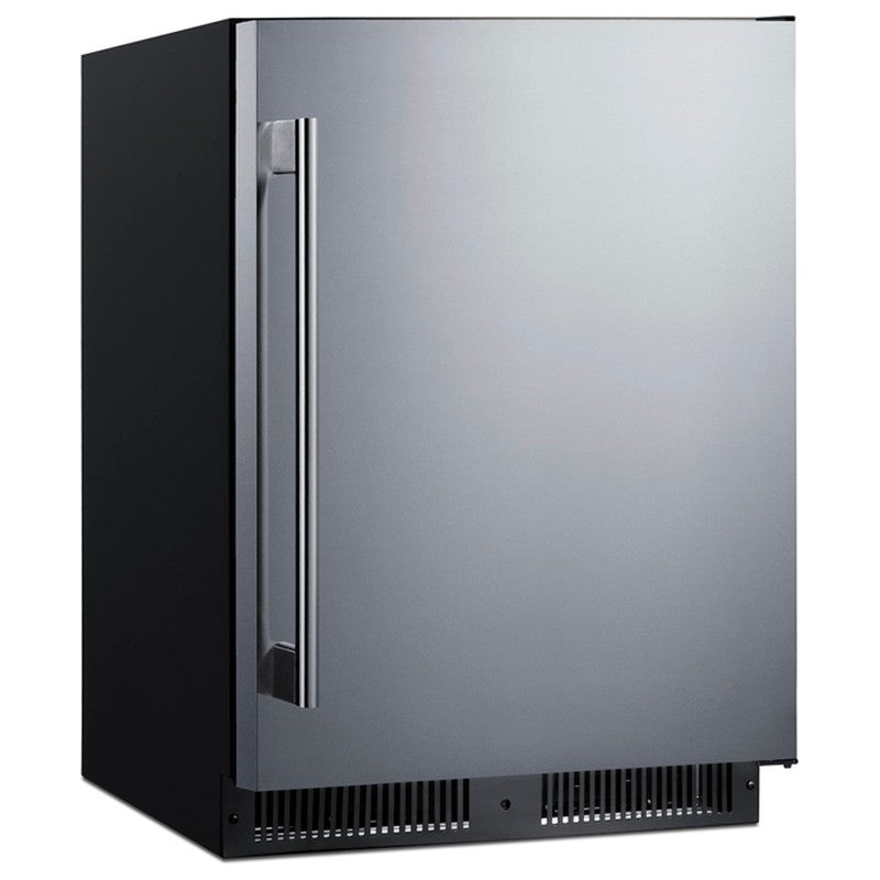 Summit SPR624OS 24-inch outdoor ADA all-refrigerator, angled view from right