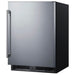 Summit SPR624OS 24-inch outdoor ADA all-refrigerator, angled view