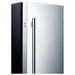 Summit SPR627OS 24-inch outdoor all-refrigerator, stainless door and handle closeup