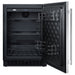 Summit SPR627OS 24-inch outdoor all-refrigerator, door open showing wire shelves and door racks