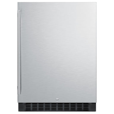 Summit SPR627OS 24-inch outdoor all-refrigerator, stainless steel door, front view