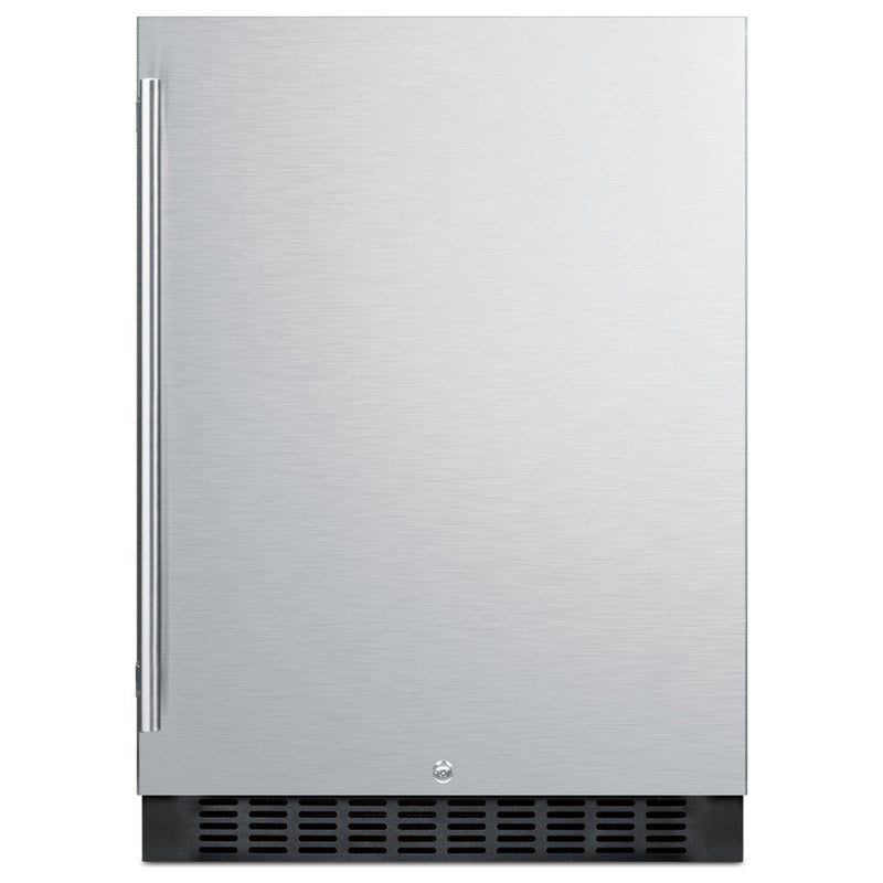 Summit SPR627OS 24-inch outdoor all-refrigerator, stainless steel door, front view