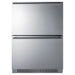 Front view of the Summit SPR627OS2D 24-inch 2-drawer all-refrigerator