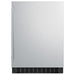Summit SPR627OSCSS 24-inch outdoor all-stainless all-refrigerator, stainless steel door and cabinet, front view