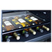 Summit SPR627OSCSS 24-inch outdoor all-stainless all-refrigerator, wine bottles on shelf closeup