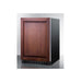Summit SPR627OSIF with custom wood panel door shown from the right