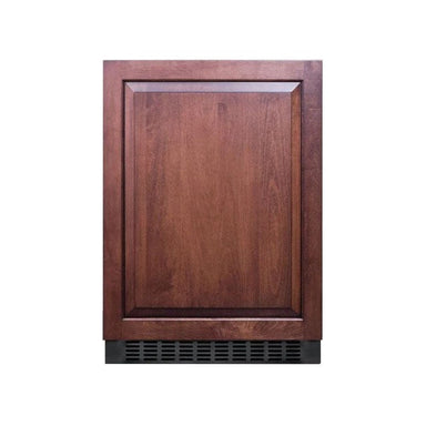 Summit SPR627OSIF 24-inch outdoor panel-ready all-refrigerator, custom wood panel door, front view