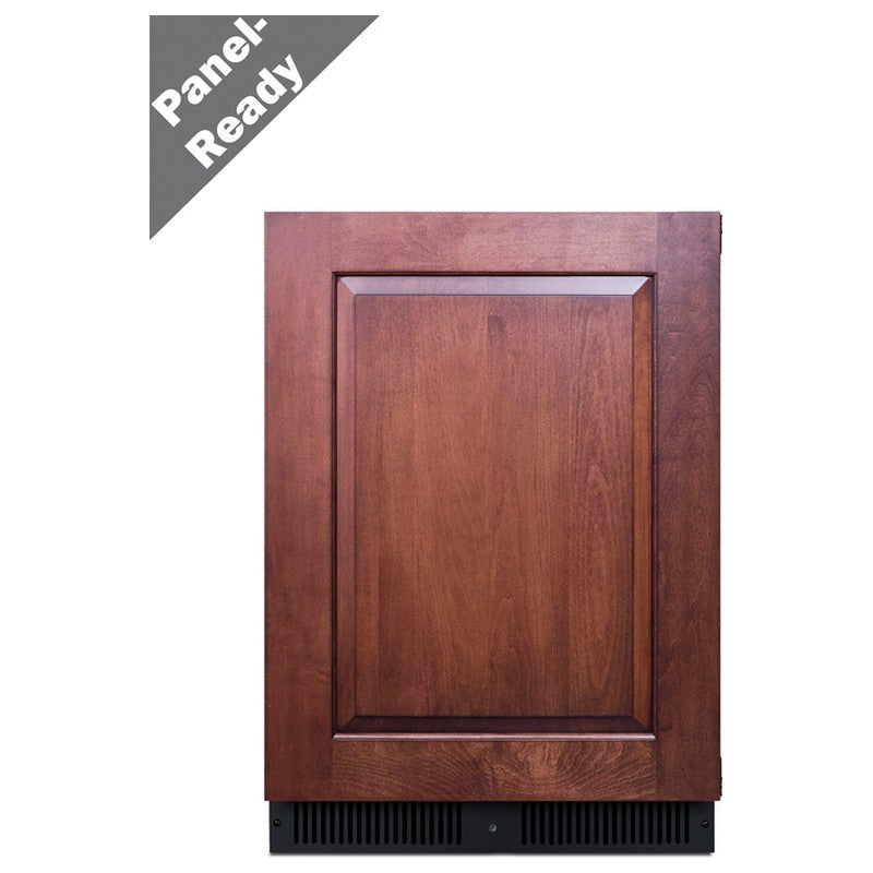 Summit SPR627OSPNR 24-inch outdoor panel-ready all-refrigerator, wood panel door with Panel-Ready badge
