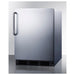 Summit SPR7BOSSTADA 24-inch outdoor ADA all-stainless all-refrigerator, angled view